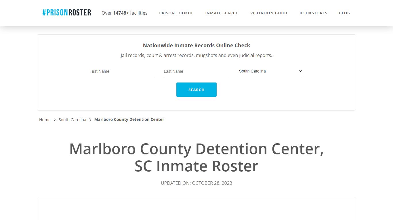 Marlboro County Detention Center, SC Inmate Roster - Prisonroster